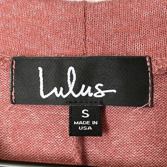 Lulu's Tie a Little Love Washed Mauve Pink Tie-Sleeve Knit Swing Dress - Picture 6 of 9